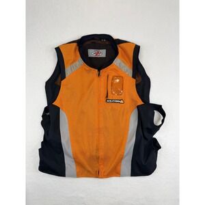 Joe Rocket Military Spec Motorcycle Mesh Safety Vest Orange Black Mens 2XL 3XL